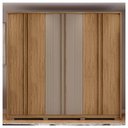 Ver mais imagens de Guarda Roupa Casal Mozart 6 Portas 4 Gavetas Marrom Caemmun