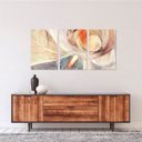 Ver imagem 1 de Quadro Abstrato Moderno Ying Yang Decorativo Artístico 3 Peças