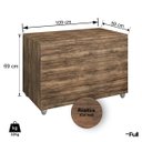 Ver imagem 3 de Caixa Baú Organizador de Brinquedos Roupas Multiuso Rústico