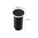 Ver imagem 3 de Balizador de Piso Led Wezen Redondo Embutir 1w 3000k Branco Quente Bivolt Preto