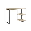 Ver imagem 2 de Mesa Escritório Berlim Industrial com Prateleira Ferro Preto Tampo 110x46 Off White