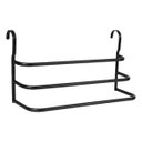 Ver imagem 2 de Porta Toalhas Triplo Toalheiro Para Box Preto Fosco 60cm