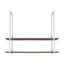 Ver imagem 4 de Nicho Branco Prateleira Suspensa Teto Sala Madeirado 80cm