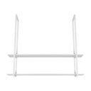 Ver imagem 4 de Nicho Branco Prateleira Suspensa Teto Sala Branca 80cm