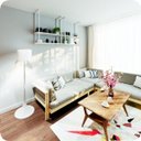 Ver imagem 2 de Nicho Branco Prateleira Suspensa Teto Sala Branca 80cm