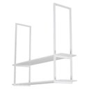 Ver imagem 3 de Nicho Branco Prateleira Suspensa Teto Sala Branca 80cm