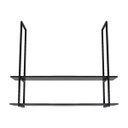Ver imagem 4 de Nicho Preto Prateleira Suspensa Teto Sala Preta 80cm