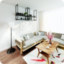 Ver imagem 2 de Nicho Preto Prateleira Suspensa Teto Sala Preta 80cm