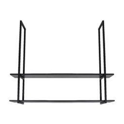 Nicho Preto Prateleira Suspensa Teto Banheiro Preta 100cm - 4
