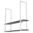 Ver imagem 3 de Nicho Branco Prateleira Suspensa Teto Cozinha Preta 80cm