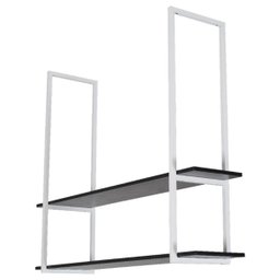 Nicho Branco Prateleira Suspensa Teto Cozinha Preta 60cm - 3