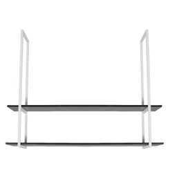 Nicho Branco Prateleira Suspensa Teto Cozinha Preta 60cm - 4