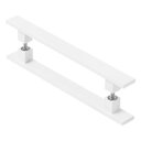 Ver imagem 1 de Puxador De Porta Pivotante Barra Chata Duplo Branco 1.50mt