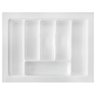 Kit 02 Organizador Divisor de Talheres para Gaveta M04 Bandeja 57,2x44 Cm Separador Branco - Inoviza - 1