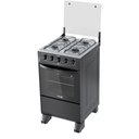 Ver imagem 3 de Fogão Delicato 4 Bocas Porta com Visor Vidro Duplo Mesa Aço Inox com Forno 52 L Compacto e Moderno