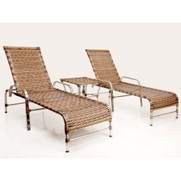 Kit 4 Cadeiras e Mesa, 2 Espreguiçadeiras, 1 Balanço Ninho e 1 Chaise em Alumínio - Azul Turquia - 3 Kit 4 Cadeiras e Mesa, 2 Espreguiçadeiras, 1 Balanço Ninho e 1 Chaise em Alumínio - Azul Turquia - 3