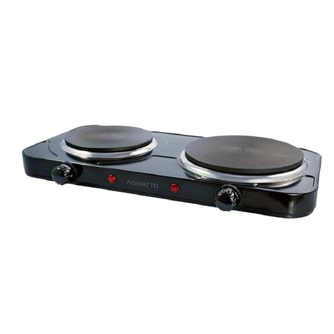 Fogão Elétrico Agratto de Mesa Fmp-01 2 Bocas Preto 2500w - 127v