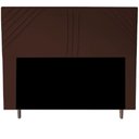 Ver imagem 1 de Cabeceira Cama Box Casal Lisboa 140 Cm Suede Marrom