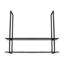 Ver imagem 4 de Nicho Preto Prateleira Suspensa Teto Cozinha Preta 100cm