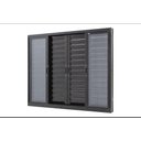Ver imagem 1 de Janela de alumínio veneziana 06 folhas preto maxx - 120X150