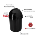 Ver imagem 2 de Lixeira Multiuso Retrátil Capacidade 7,3 Litros Cor Preto Durín