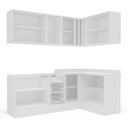 Ver imagem 2 de Cozinha 6 Peças com Rodapé Pérola Yescasa