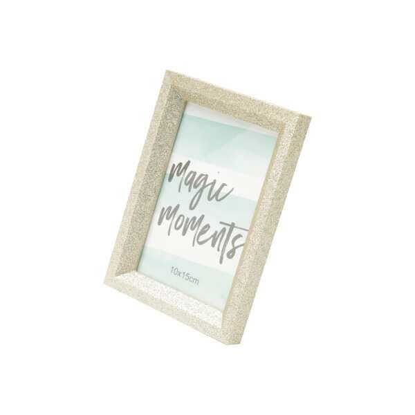 Porta Retrato Madeira SHINY Moments Dourado 10x15cm - 2