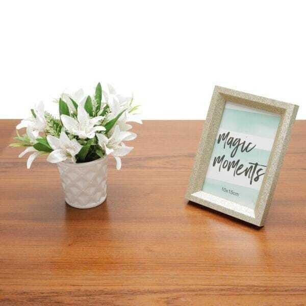 Porta Retrato Madeira SHINY Moments Dourado 10x15cm - 4