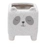 Cachepot Sleeping Panda Cinza 8x8x10cm - 1