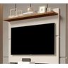 Painel Suspenso Flutuante Home Tv até 46 Polegadas Prateleira Superior Vivare New 1.08:off White/fre - 2
