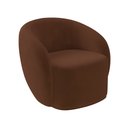 Ver imagem 6 de Conjunto 1 Sofá Living 160cm e 1 Poltrona Decorativa Sala de Estar Íbis Encosto Fixo Veludo Marrom G