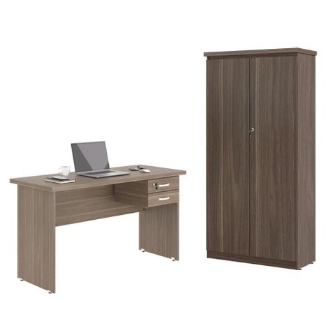 Mesa de Escritorio com Armário 2 Portas Pampulha Affara