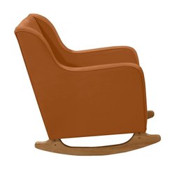 Poltrona de Amamentação com Balanço Veludo com Puff Aquila - 6