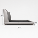 Ver imagem 6 de Conjunto King Cama Japonesa Cabeceira Milano Moderna Luxo Premiun Elegante Divani com Cabeceira em L