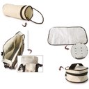 Ver imagem 5 de Kit Bolsa Maternidade Mochila Bebe Trocador Porta Mamadeira Papinha 5 Peças Mala Luxo Impermeavel Me