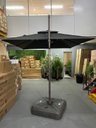 Ver imagem 3 de Ombrelone Quadrado 3x3 em Alumínio com Base Piscina e Jardim Cor Preto