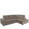 Sofá de Canto Montreal Retrátil, Reclinável 2,70x2,10 Metros, 4 Lugares, Pillow Top, Chaise Fixo, Ca - 2