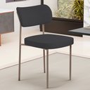 Ver imagem 2 de Cadeira Decorativa Sala de Jantar Melina Base Arena L02 Linho Chumbo - Lyam Decor