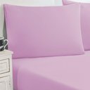 Ver imagem 2 de Jogo de Cama Malha Lençol 100% Algodão Gran Moratta 3 Peças Casal - Rosa Bebê