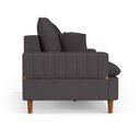 Ver imagem 3 de Sofá 3 Lugares 180cm com Almofadas Veras D05 Suede Cinza - Mpozenato
