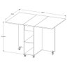 Conjunto de Mesa Dobrável Jdy Preta - 3