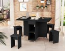 Ver imagem 2 de Conjunto de Mesa Dobrável Jdy Preta