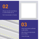 Ver imagem 5 de Luminária Painel Led - Plafon sobrepor 60x60 600x600 4000k Branco Neutro