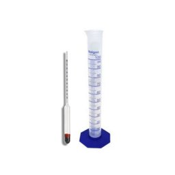 Kit Mini Densímetro + Proveta para cerveja - 100ml - 1