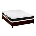 Ver imagem 1 de Cama Box Casal: Colchão Espuma D45 Castor Black e White Air Double Face + Base Brown(138x188)