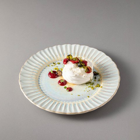 Prato Raso com Borda Canelada 28 Cm Herança