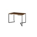 Ver imagem 3 de Mesa Industrial Base Ferro Preto em V Tampo 137x90 Amendoa 4 Cadeiras Eames Assento Branco Ferro P