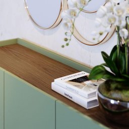 Aparador Buffet Ambiente Jurerê Hortelã Amêndoa - Colibri - 6