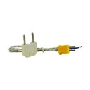 Ver imagem 3 de Kit 2 Sensor Temperatura Ambientes Tipo K Termopar Medidor Soquete Adaptador Tp-10 Instrutherm