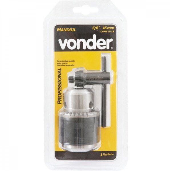 Mandril leve 160 mm - 5/8" cone B-18 Vonder - 3